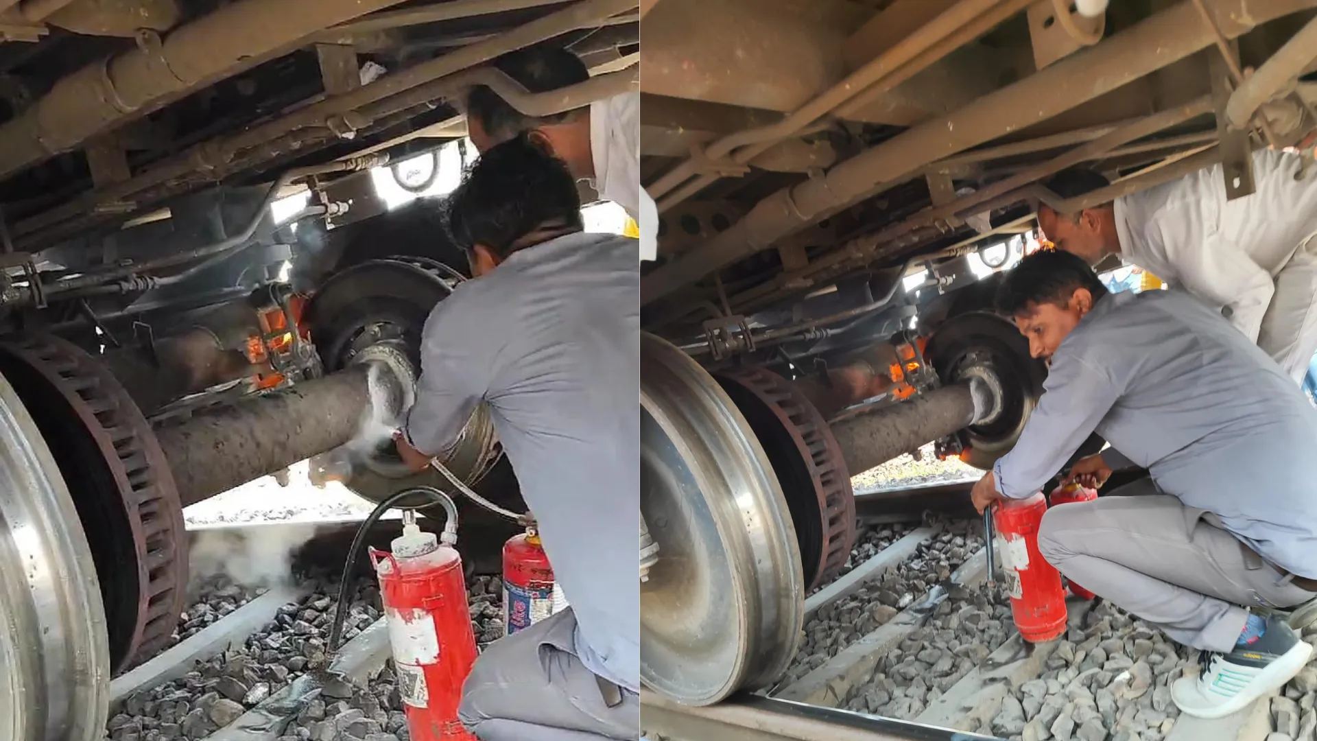 बाराबंकी: इंटरसिटी एक्सप्रेस के पहिए के पास लगी आग, गोरखपुर से लखनऊ जा रही ट्रेन